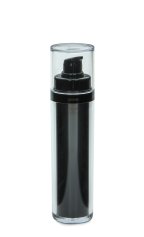 50 ml Airless Spender - Lusso - schwarz, Kappe klar