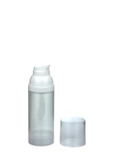 50 ml Airless Spender - Medio - klar, Kopf weiß