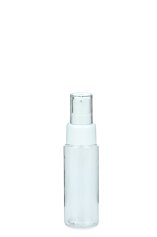 50 ml PETG-Flasche transparent, Ø 32,0 mm, Lotionpumpe weiß