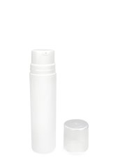 50 ml Airless Spender - Pura - weiß, Kappe klar