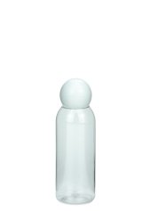 50 ml PET-Flasche transparent, Ø 31,5 mm, Kugelverschluss weiß