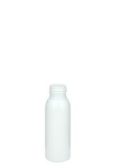 60 ml R-PET-Flasche weiß, Ø 34,3 mm, ohne Verschluss