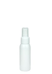 60 ml PET-Flasche weiß, Ø 34,3 mm, Lotionpumpe weiß