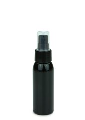 60 ml PET-Flasche schwarz, Ø 34,3 mm, Lotionpumpe schwarz
