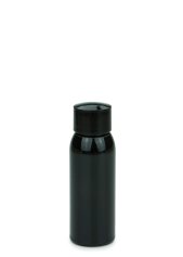 60 ml PET-Flasche schwarz, Ø 34,3 mm, Schraubverschluss schwarz