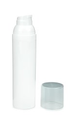 75 ml Airless Spender - Medio - weiß, Kappe klar