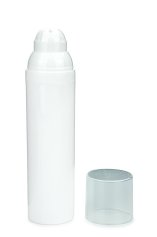 75 ml Airless Spender - Medio - weiß, Kappe klar - Self Closing