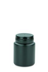 80 ml HDPE-Kapseldose schwarz – Jaycap-Prellverschluss mit Erstöffnungsanzeige