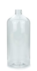 1000 ml R-PET-Flasche transparent, Ø 87 mm, ohne Verschluss