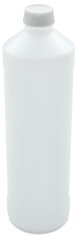 1000 ml PE-HD-Flasche weiß, Ø 80,0 mm, Schraubverschluss weiß (UN-Zulassung)