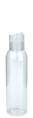 100 ml PET-Flasche transparent, Ø 37,1 mm, Disc-Top-Verschluss transparent