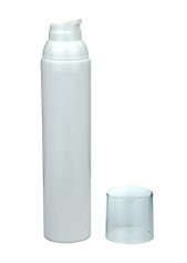 100 ml Airless Spender - Medio - weiß, Kappe klar