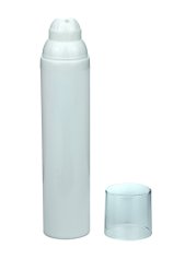 100 ml Airless Spender - Medio - weiß, Kappe klar - Self Closing