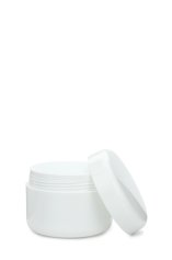 100 ml Nouvelle Cremetiegel doppelwandig weiß – mit Abdeckscheibe