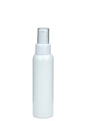 100 ml R-PET-Flasche weiß, Ø 37,1 mm, Lotionpumpe weiß