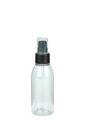 100 ml PET-Flasche transparent, Ø 41,9 mm, Lotionpumpe schwarz