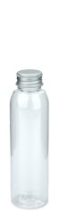 100 ml R-PET-Flasche transparent, Ø 37,1 mm, Alu-Schraubkappe