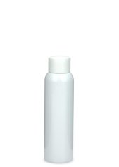 100 ml R-PET-Flasche weiß, Ø 37,1 mm, Schraubverschluss mit Spritzeinsatz weiß