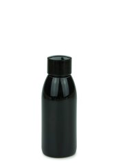 100 ml PET-Flasche schwarz, Ø 41,9 mm, Schraubverschluss schwarz