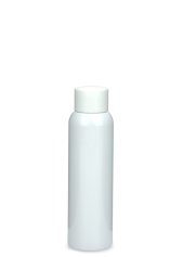 100 ml PET-Flasche weiß, Ø 37,1 mm, Schraubverschluss mit Spritzeinsatz weiß