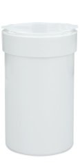 110 ml Streudose weiß mit Streu- und Schüttöffnung