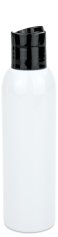150 ml PET-Flasche weiß, Ø 42,2 mm, Disc-Top-Verschluss schwarz