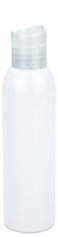 150 ml PET-Flasche weiß, Ø 42,2 mm, Disc-Top-Verschluss transparent