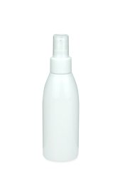 150 ml R-PET-Flasche weiß, Ø 46,2 mm, Lotionpumpe weiß