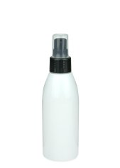 150 ml PET-Flasche weiß, Ø 46,2 mm, Lotionpumpe schwarz