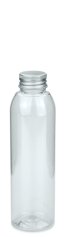 150 ml R-PET-Flasche transparent, Ø 42,2 mm, Alu-Schraubkappe