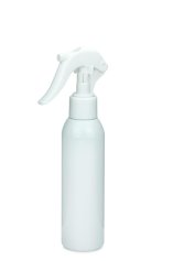 150 ml PET-Flasche weiß, Ø 42,2 mm, Mini-Trigger-Sprühzerstäuber weiß