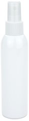 150 ml R-PET-Flasche weiß, Ø 42,2 mm, Sprühzerstäuber weiß, geriffelt