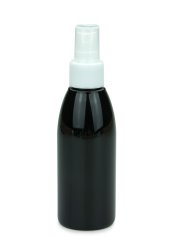 150 ml PET-Flasche schwarz, Ø 46,2 mm, Sprühzerstäuber weiß