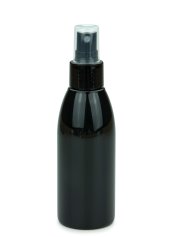150 ml PET-Flasche schwarz, Ø 46,2 mm, Sprühzerstäuber schwarz
