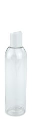200 ml PET-Flasche transparent, Ø 45,8 mm, Disc-Top-Verschluss weiß