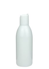 200 ml R-PET-Flasche weiß, Ø 50,4 mm, Disc-Top-Verschluss weiß