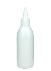 200 ml PET-Dosierflasche weiß, Ø 50,4 mm, Schraubkappe weiß