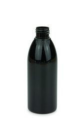 200 ml PET-Flasche schwarz, Ø 50,4 mm, ohne Verschluss