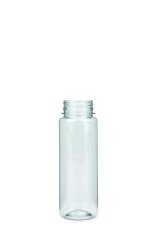 200 ml R-PET-Flasche transparent, Ø 48 mm, ohne Verschluss