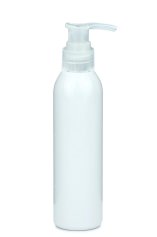 200 ml PET-Flasche weiß, Ø 45,8 mm, Seifenpumpe natur