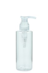 200 ml PETG-Flasche transparent, Ø 50,0 mm, Seifenpumpe natur