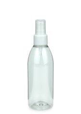 200 ml PET-Flasche transparent, Ø 50,4 mm, Lotionpumpe weiß