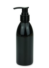 200 ml PET-Flasche schwarz, Ø 50,4 mm, Seifenpumpe schwarz