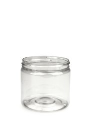 200 ml R-PET-Cylindrical Zylinderdose klar (70/400) – ohne Deckel