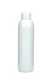 200 ml R-PET-Flasche weiß, Ø 45,8 mm, Schraubverschluss weiß