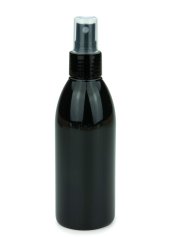 200 ml PET-Flasche schwarz, Ø 50,4 mm, Sprühzerstäuber schwarz