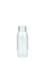 250 ml R-PET-Flasche transparent, Ø 54 mm, ohne Verschluss