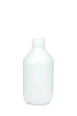 250 ml PET-Flasche weiß, Ø 63 mm, ohne Verschluss