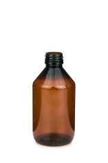 250 ml PET-Flasche braun, Ø 60 mm, ohne Verschluss