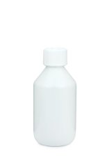 250 ml PET-Laborflasche KISI weiß, Ø 63,0 mm, Verschluss weiß
